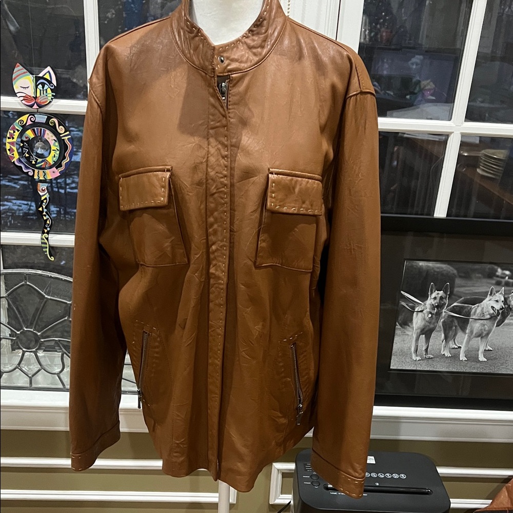 Chico’s leather jacket, size 3/XL
